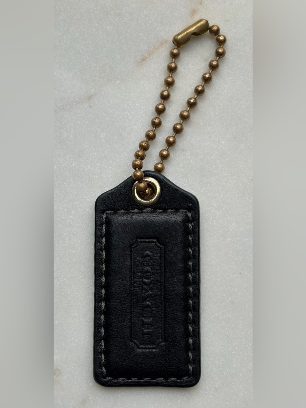Coach Hangtag Black Brass Replacement